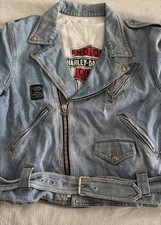 Giubbotto Moto Rockers Harley Davidson Uomo Jeans Chiodo Vintage TG M