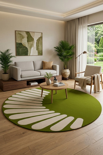 Tappeto zona lana - , verde
