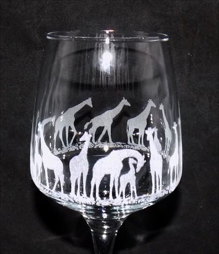 Bicchiere vino giraffa - bicchiere, da