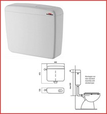 cassetta di scarico wc esterna a zaino kariba 1 un tasto vaschetta sciacquone