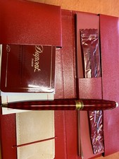 DUPONT / OLYMPIO VERTIGO / PENNA A SFERA / LACCA NATURALE ROSSA, FINITURA ORO