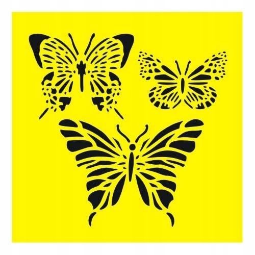 Stencil farfalla 16x16 cm - 16x16,