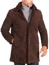 Cappotto trench uomo pelle