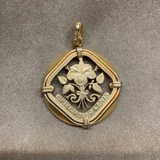 Collana con ciondolo moneta