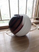 Lampada/Abat Jour Vintage A Sfera/Globo/Palla Spirale  Stile Murano Anni '80