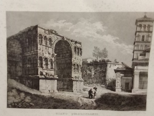 Antica incisione ciano - antica, incisione,