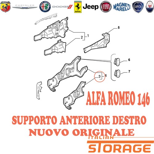 Alfa romeo 146 supporto - alfa,