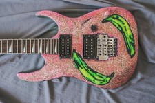 Chitarra elettrica artigianale su base Ibanez RG350