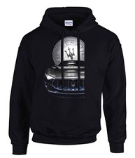 Felpa con cappuccio nera logo