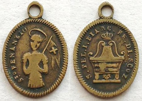 Medaglia votiva san - medaglia, venanzio