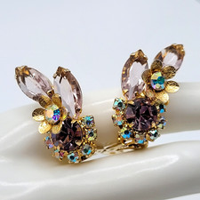 Orecchini clip vintage glamour