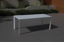 503145   Q.TA' 1 TAVOLO ALLUMINIO ALLUNG BCO 127/180X77XH71CM