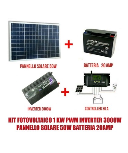 Kit fotovoltaico pwm - kit,