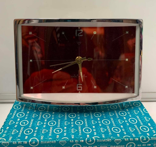 Vintage diamond table clock - table,