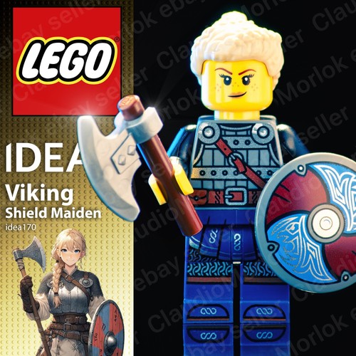 Lego viking shield maiden - lego,