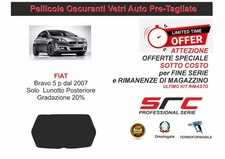 PELLICOLE OSCURANTI VETRI AUTO FIAT Bravo 5p 07 in poi  Lunotto 20% SRC OFFERTA