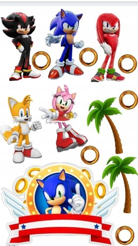 Sonic commestibile party - sonic,