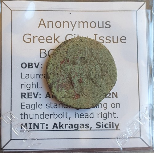 O348 moneta greca siciliana - moneta,