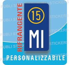 1 ADESIVO TARGA MOTO EUROPA