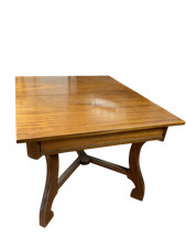 Antico tavolo Liberty in ciliegio massello allungabile dei primi del 900