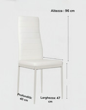 TINKEE SVEVA Set 6 Sedie in PU