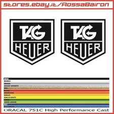 KIT 2 ADESIVI TAG HEUER 1 mm.50x51 - STICKERS AUFKLEBER PEGATINAS DECALS