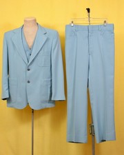Tuta uomo vintage anni 70 blu