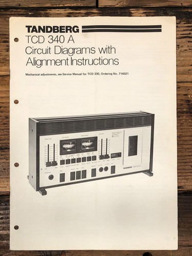 Tandberg tcd 340a - tandberg, a