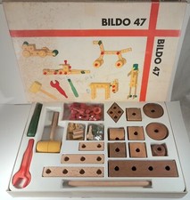 VINTAGE CIRCUS BILDO 47 GIOCO DI COSTRUZIONI IN LEGNO IN SCATOLA!OTTIMO!