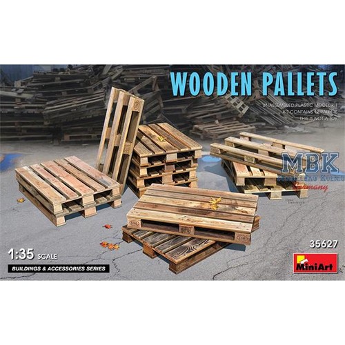Miniart ma35627 wooden - wooden, pallet