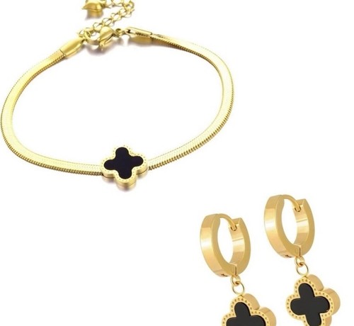 Bracciale orecchini donna set - bracciale,