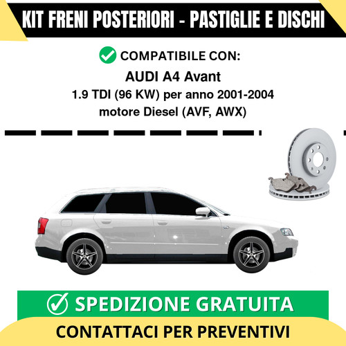 Kit freni posteriori - freni, audi