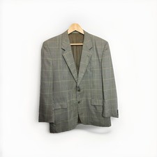 Blazer Burberry uomo 44’’’ petto vintage verde check giacca lana