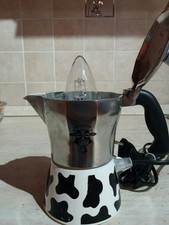 Lampada artigianale, Lampada da tavolo, Lampada caffettiera, Lampada moderna