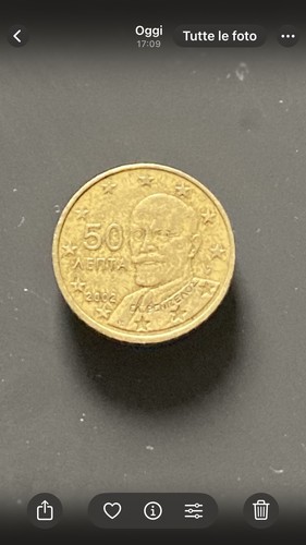 Moneta centesimi grecia - moneta,