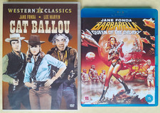 JANE FONDA: CAT BALLOU (1965) - DVD ITALIA + BARBARELLA (1968) - BLU-RAY Inglese