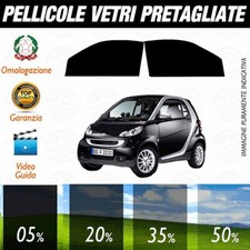 Smart ForTwo dal 2007 al 2014 Pellicole Oscuramento Vetri ANTERIORI Auto Pre Tag