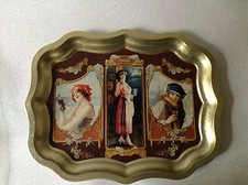 COCA COLA VASSOIO DORATO IN