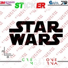 ADESIVO STICKER LOGO STAR WARS MISURE PERSONALIZZATE