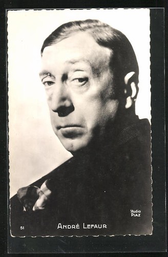 Cartolina attore andré lefaur - cartolina,