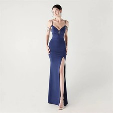 Vestito Blu Marino Cerimonia