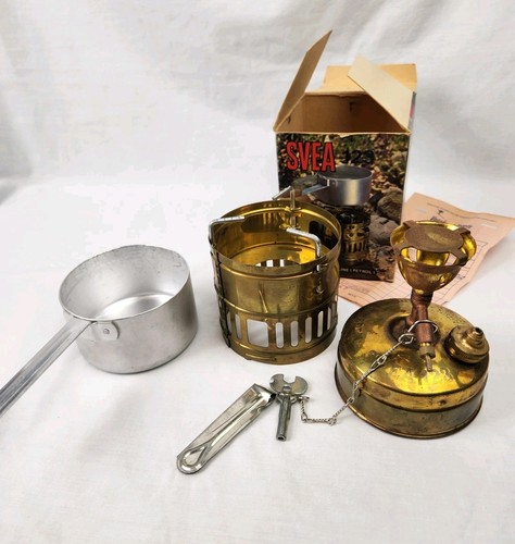 Vintage svea 123 brass gas - svea,