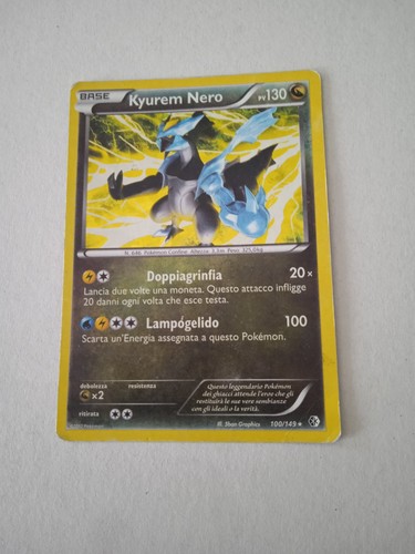 Carta pokemon kyurem nero - carta, "kyurem"
