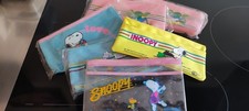 Lotto 6 Pezzi ASTUCCIO SNOOPY a bustina scolastico anni 80 NUOVO VINTAGE