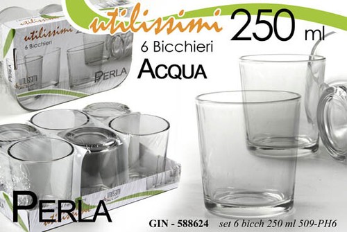 Set bicchieri tavola - 6, da