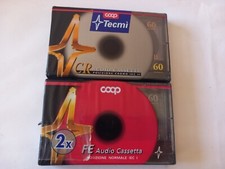 AUDIOCASSETTE VERGINI TECMI 60 min . 1 al ferro e 1 al cromo