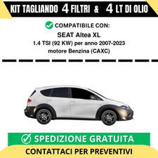 Tagliando per SEAT Altea XL 1.4 TSI 92 kw - 4 Lt di olio + 4 Filtri anno 2007...