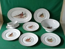 SERVIZIO PIATTI 5 PERSONE VASSOIO SPAGHETTIERA CACCIAGIONE RICHARD GINORI. DA75