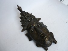 Maschera africana bronzo