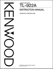 Kenwood TL-922A Manuale di